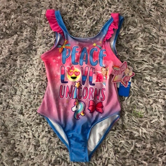 NWT JoJo Siwa 1pc Swimsuit Girl's Size 6X - Picture 3 of 5